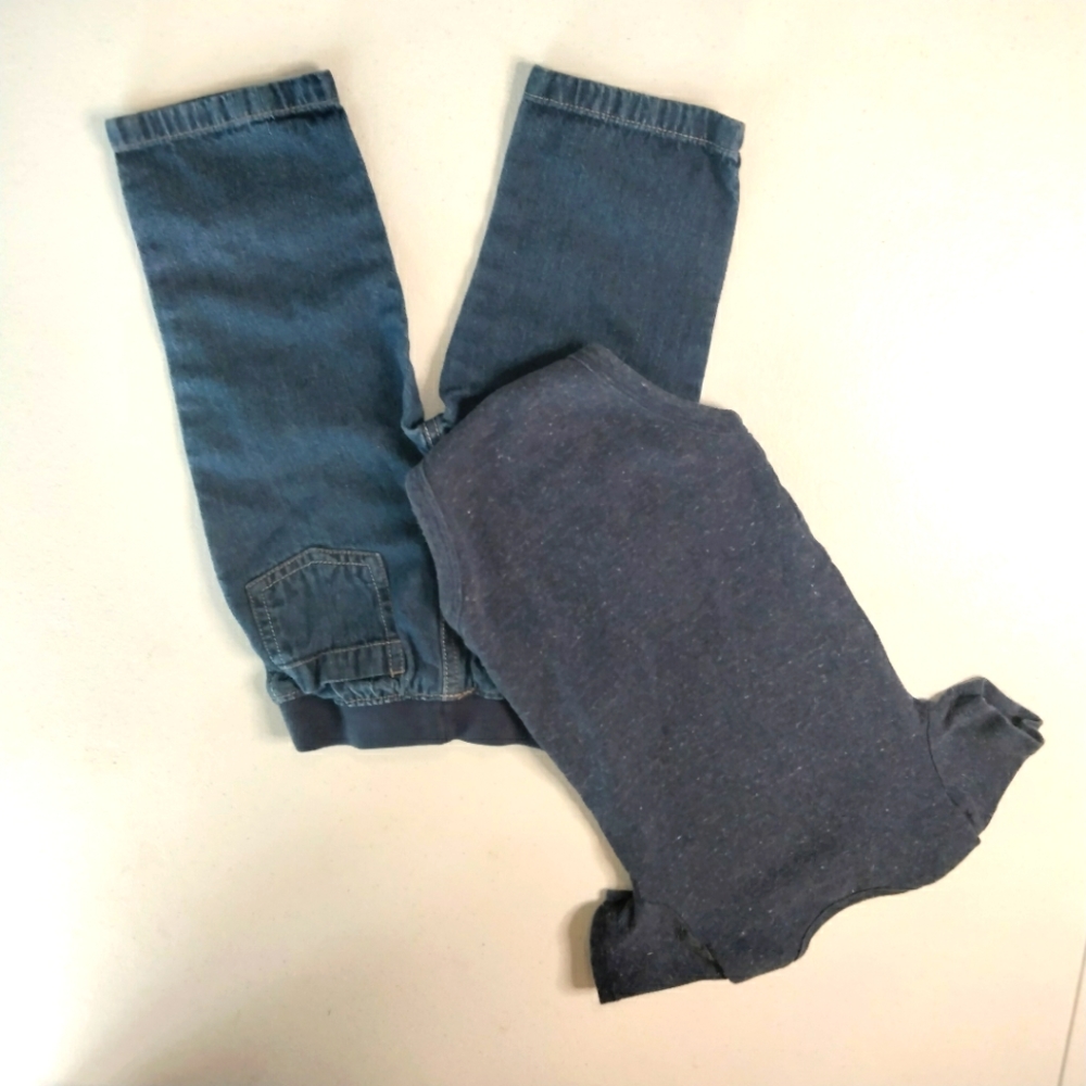 Boys jeans w/ onsie daddies little buddy